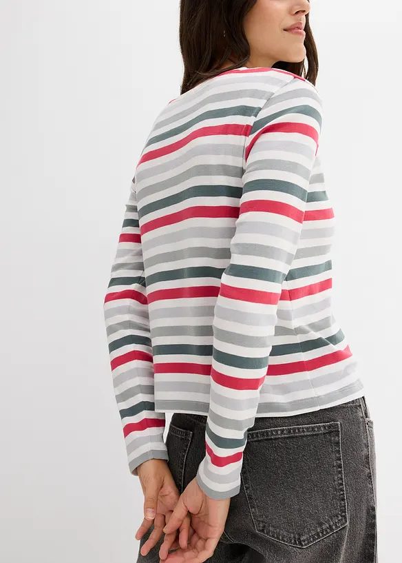 Langarmshirt aus reiner Baumwolle, bonprix