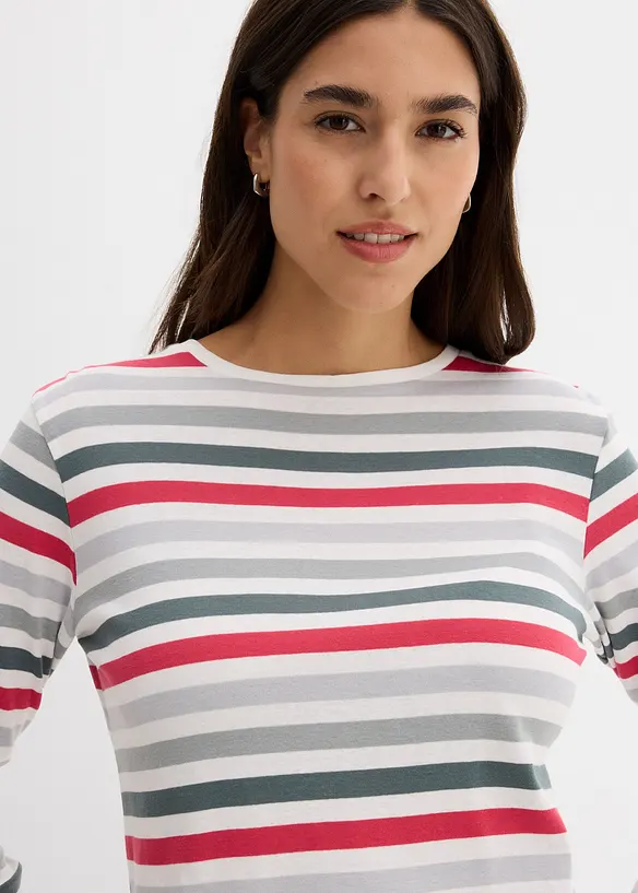 Langarmshirt aus reiner Baumwolle, bonprix
