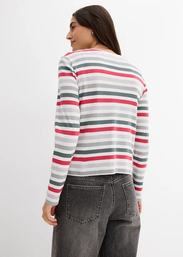 Langarmshirt aus reiner Baumwolle, bonprix