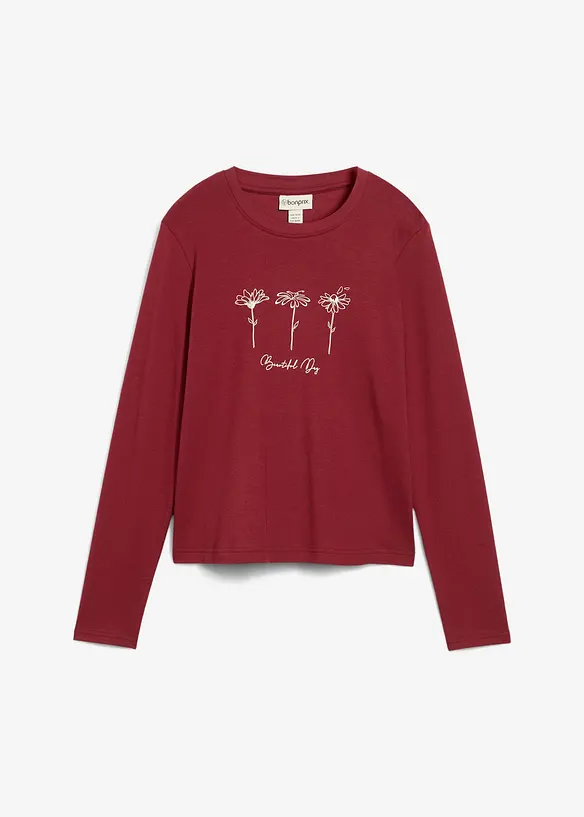 Langarmshirt aus reiner Baumwolle, bonprix