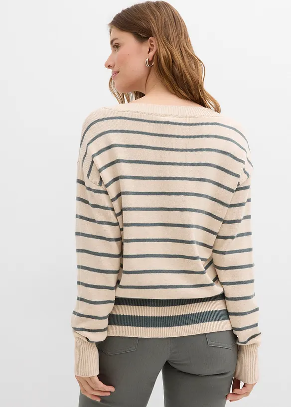 Pullover aus Baumwollmix, bonprix