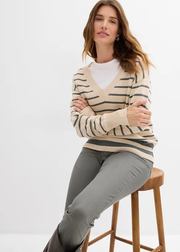 Pullover aus Baumwollmix, bonprix