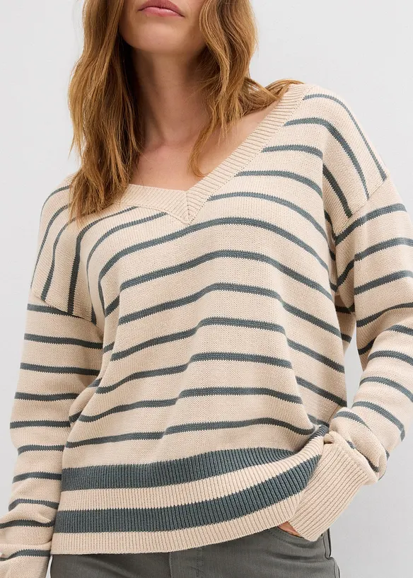 Pullover aus Baumwollmix, bonprix