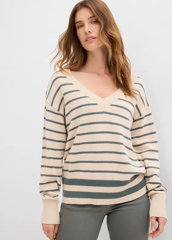 Pullover aus Baumwollmix, bonprix