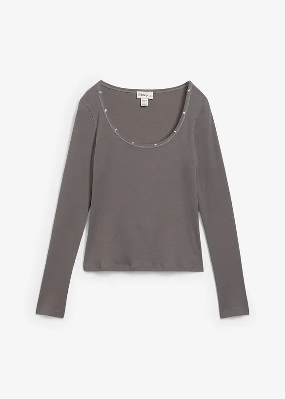 Rippshirt aus reiner Bio-Baumwolle, bonprix