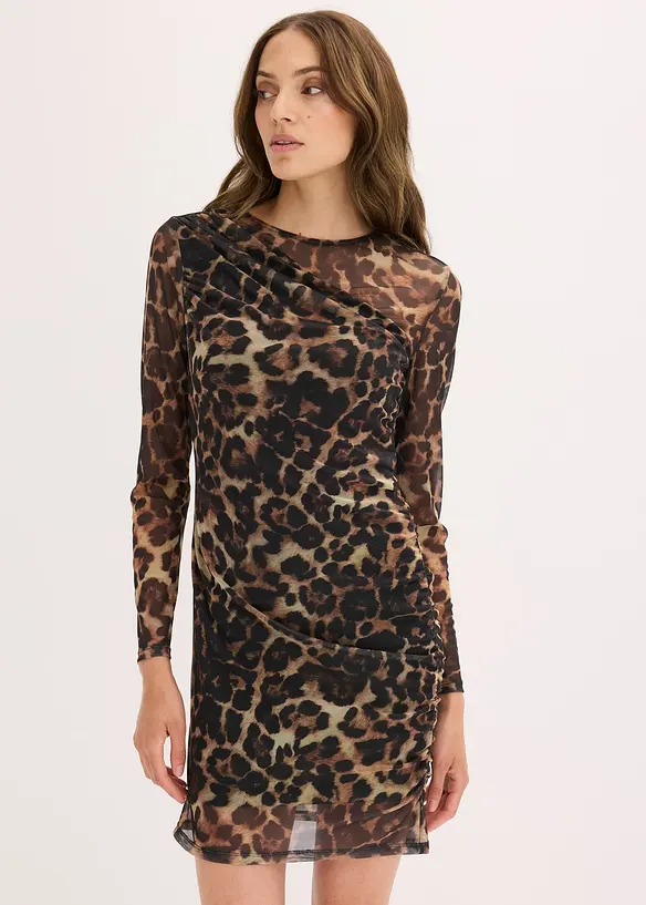 Robe courte à fronces, bonprix