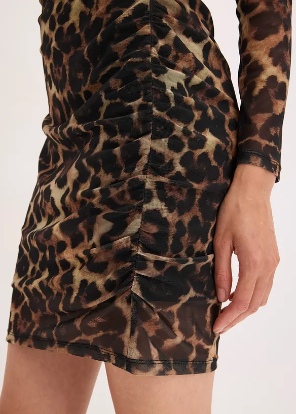 Robe courte à fronces, bonprix