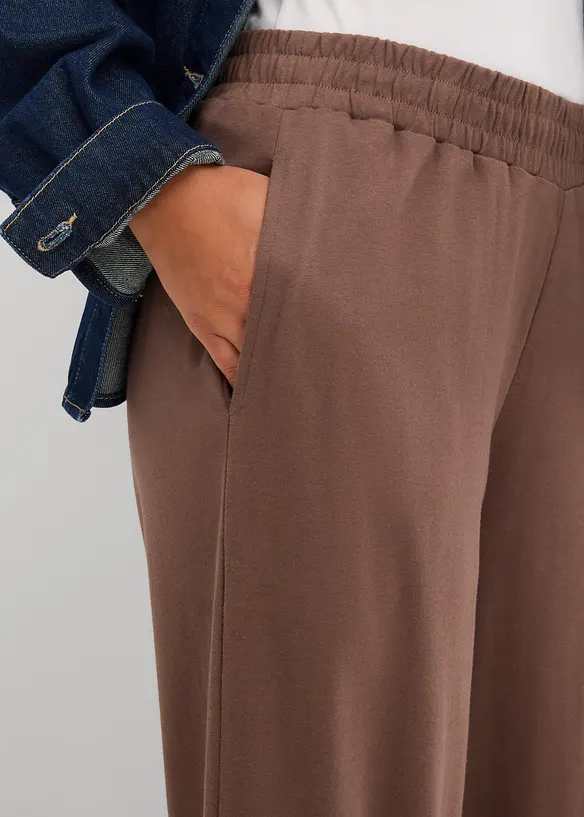 Pantalon en jersey interlock, bonprix