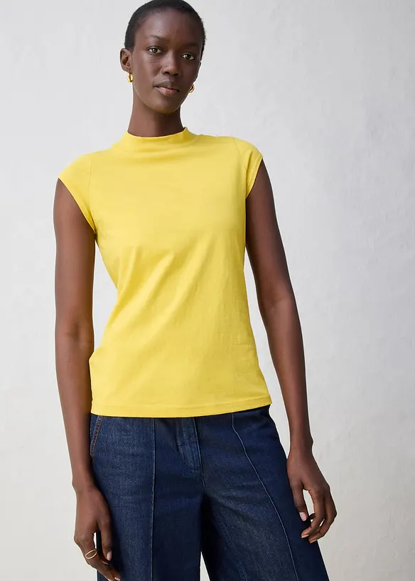 Shirt mit Seidenanteil, bonprix