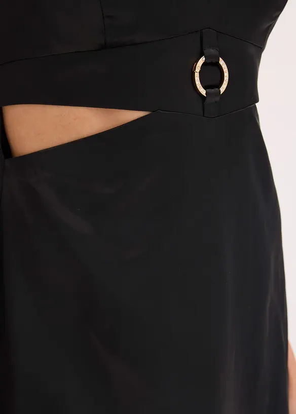 Robe longue en satin fluide, bonprix