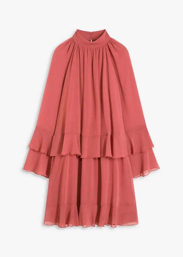 Chiffonkleid mit Volants, bonprix
