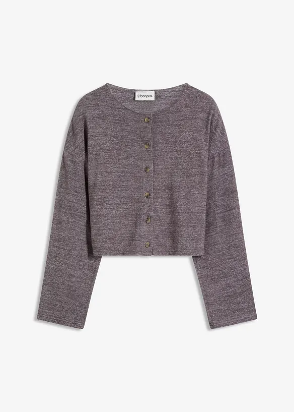 Gilet en fine maille côtelée, bonprix