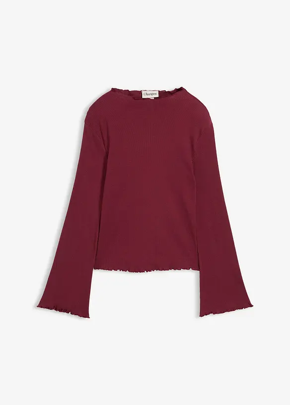 Rippshirt aus reiner Baumwolle, bonprix