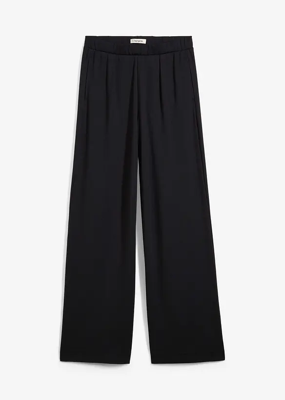 Pantalon palazzo en jersey milano confortable, bonprix