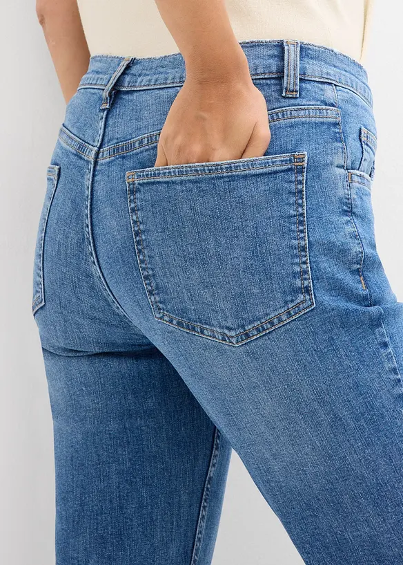 Flared-Jeans Mid Waist, bonprix