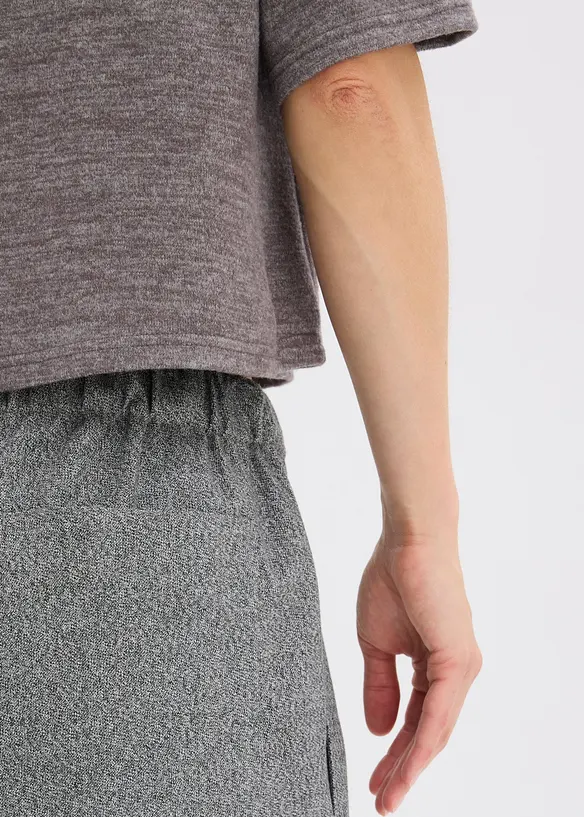 Pantalon palazzo aspect laine, bonprix