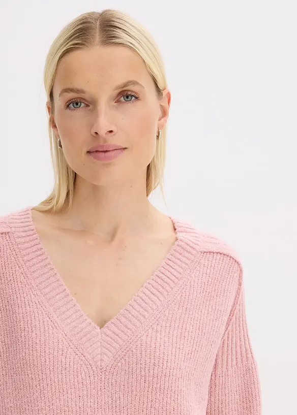 Pull col V, bonprix