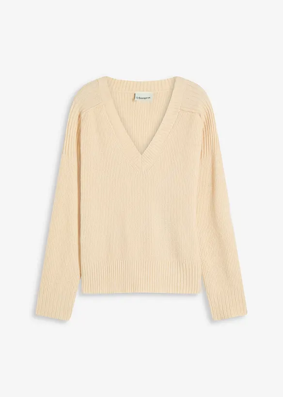 Pull col V, bonprix