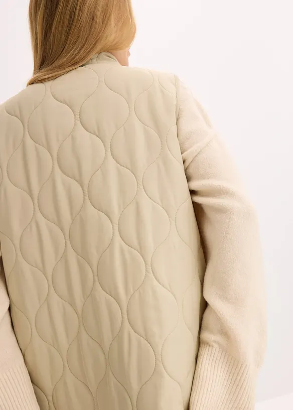 Gilet matelassé sans manches, ultra-léger, bonprix