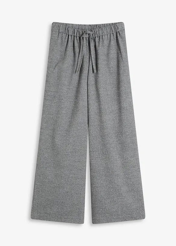 Pantalon palazzo aspect laine, bonprix