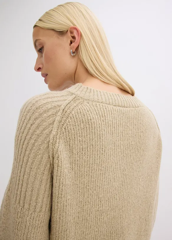 Pull col V, bonprix