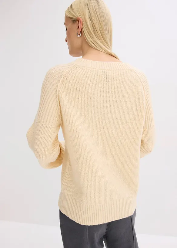 Pull col V, bonprix