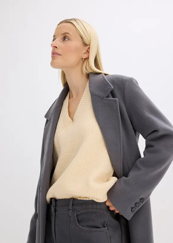 Pull col V, bonprix