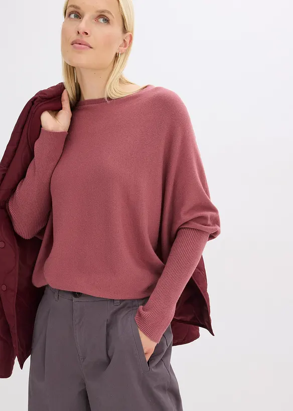 Pull en fine maille, viscose majoritaire, bonprix