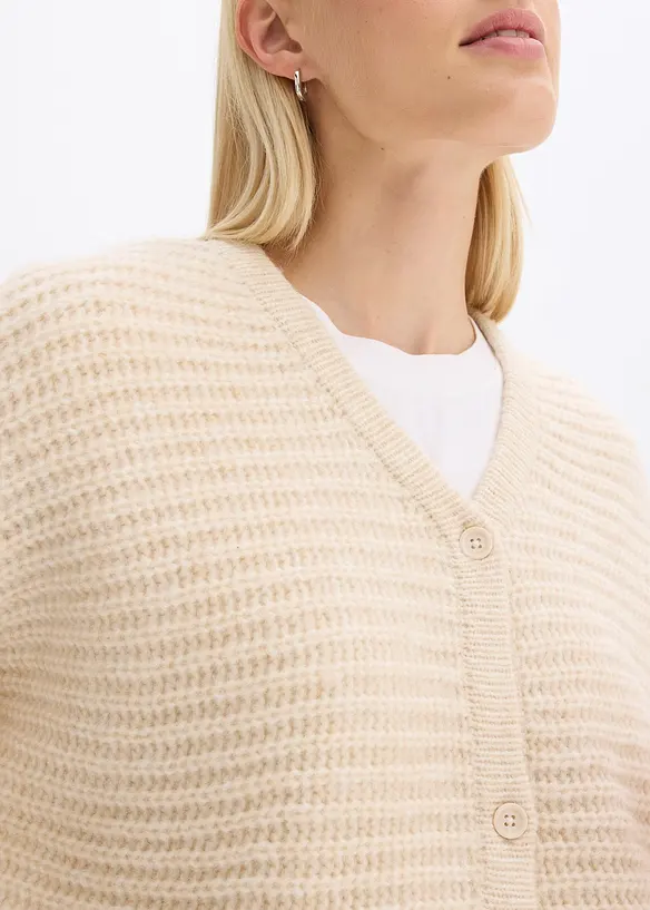 Gilet en grosse maille contenant de la laine, bonprix