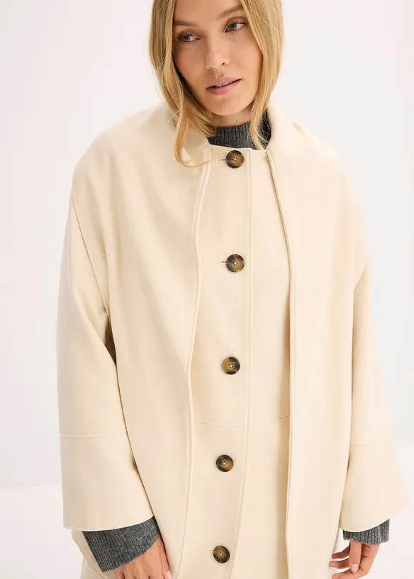 Manteau doux et oversize, viscose mélangée, bonprix