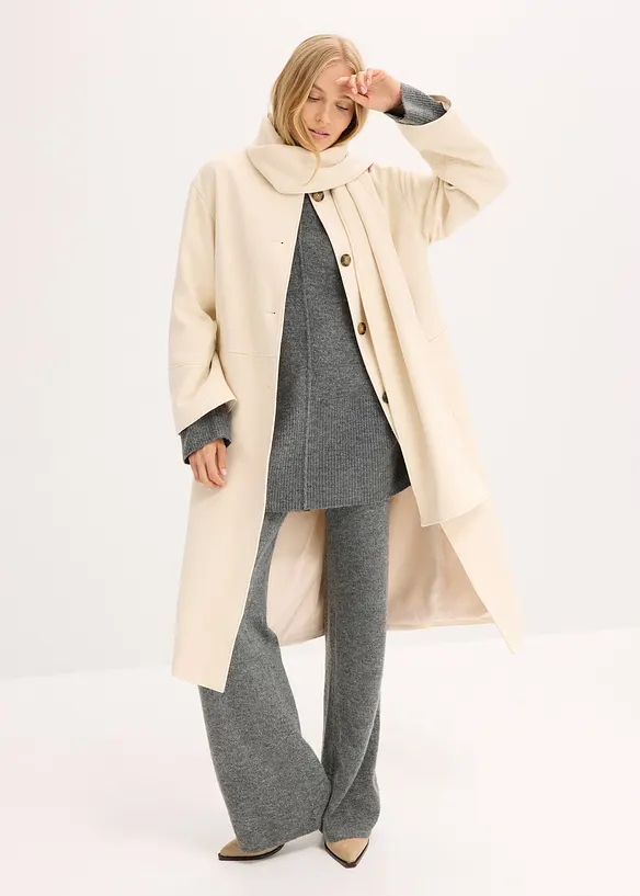 Manteau doux et oversize, viscose mélangée, bonprix