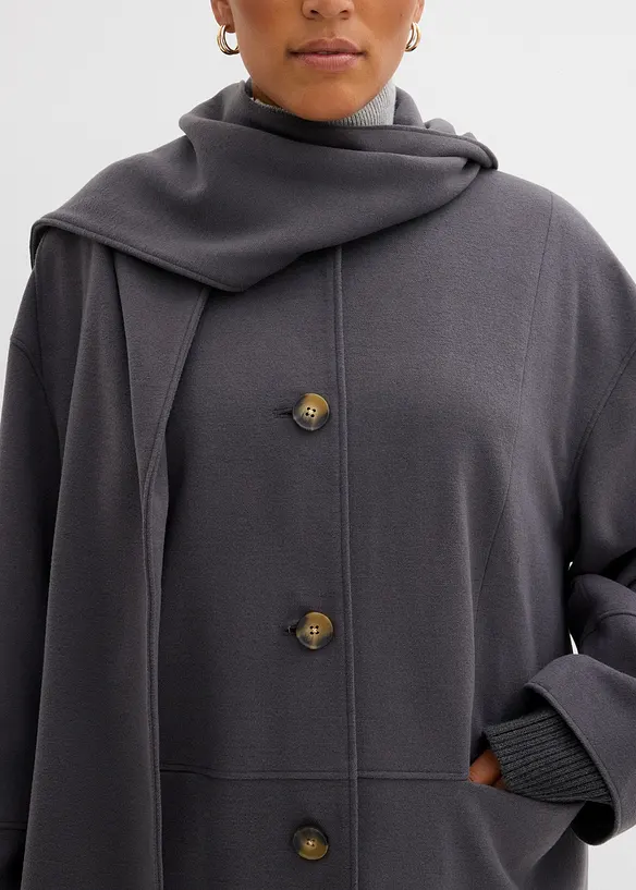 Oversize-Mantel mit zwei dezenten Nahttaschen, bonprix