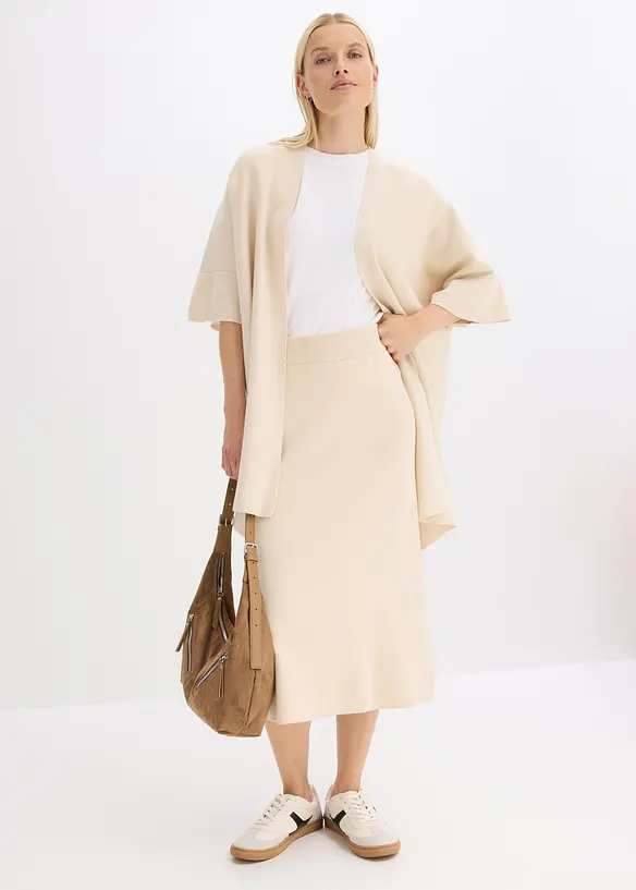 Cape oversize en maille, bonprix