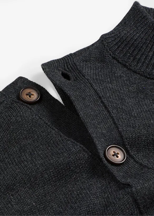 Pullover mit Knopfleiste, bonprix