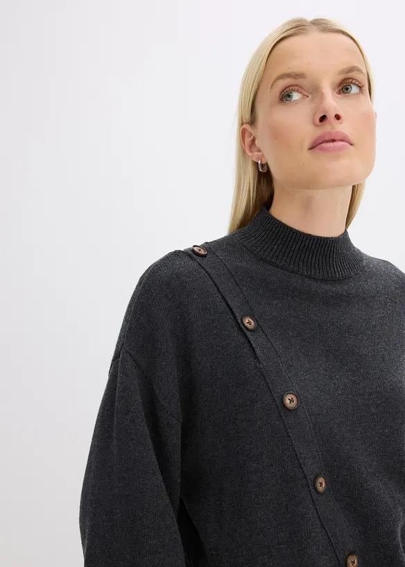 Pullover mit Knopfleiste, bonprix