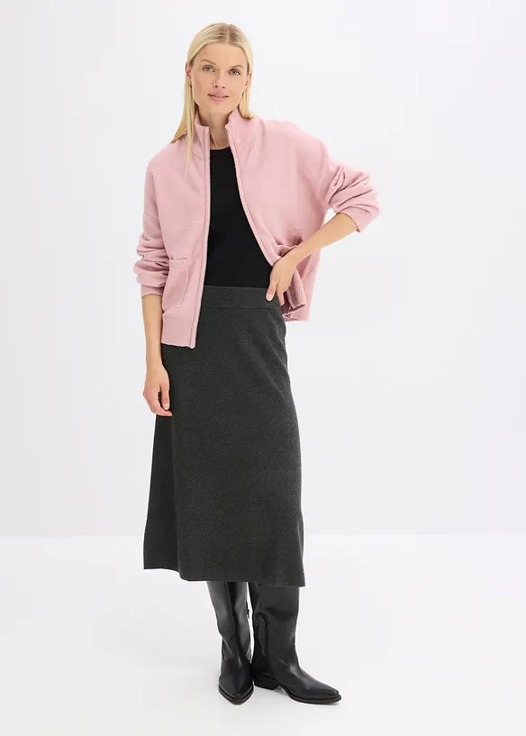 Strickjacke mit Reißverschluss, bonprix