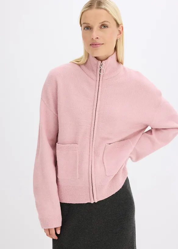 Strickjacke mit Reißverschluss, bonprix