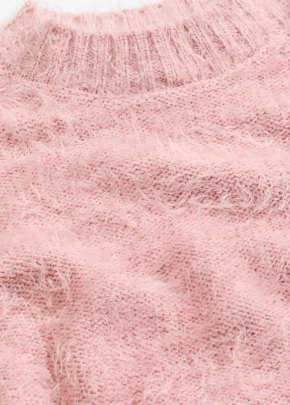 Pull boxy en maille poilue moelleuse, bonprix