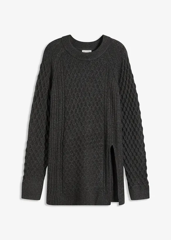 Longpullover aus fließendem Viskose-Mix, bonprix