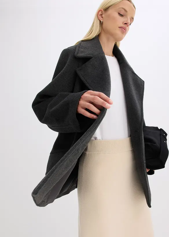 Veste caban aspect laine, bonprix