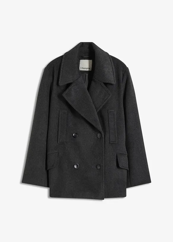 Veste caban aspect laine, bonprix