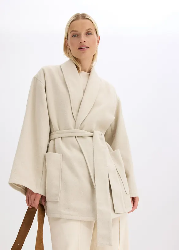 Veste aspect laine, bonprix
