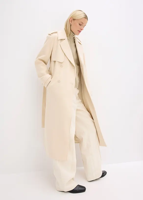 Trench-coat aspect laine, bonprix