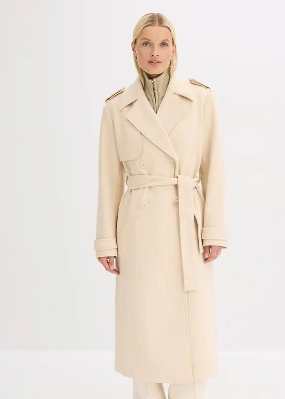 Trench-coat aspect laine, bonprix