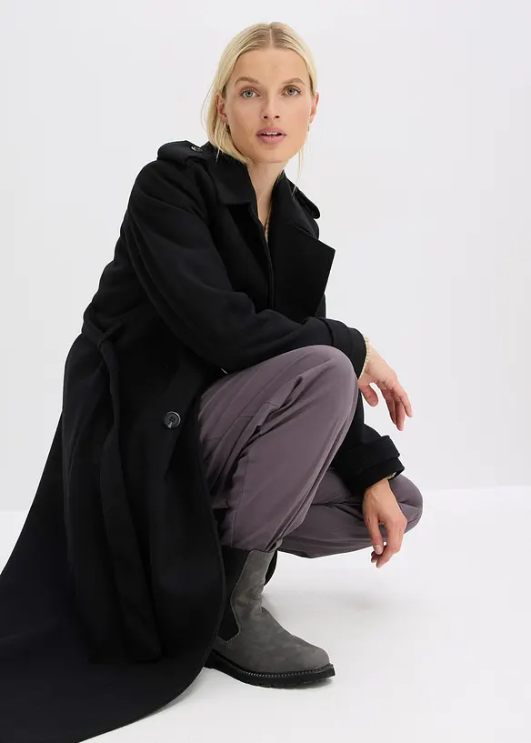 Trench-coat aspect laine, bonprix