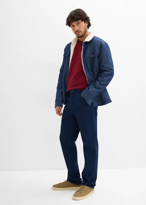 Jean droit extensible, coupe classique, bonprix