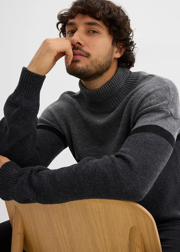 Pull col roulé, bonprix