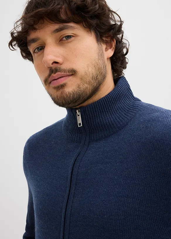 Gilet zippé en fine maille, bonprix