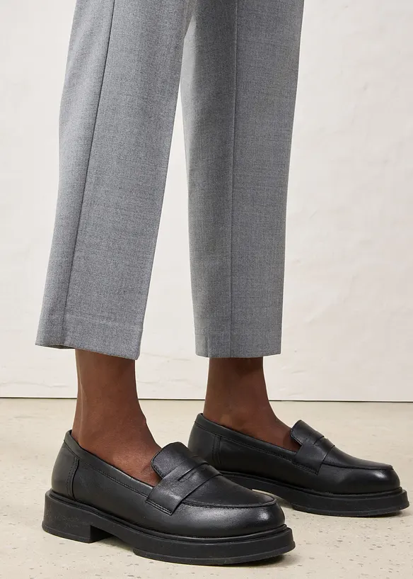 Schmale Hose mit Wolle, bonprix