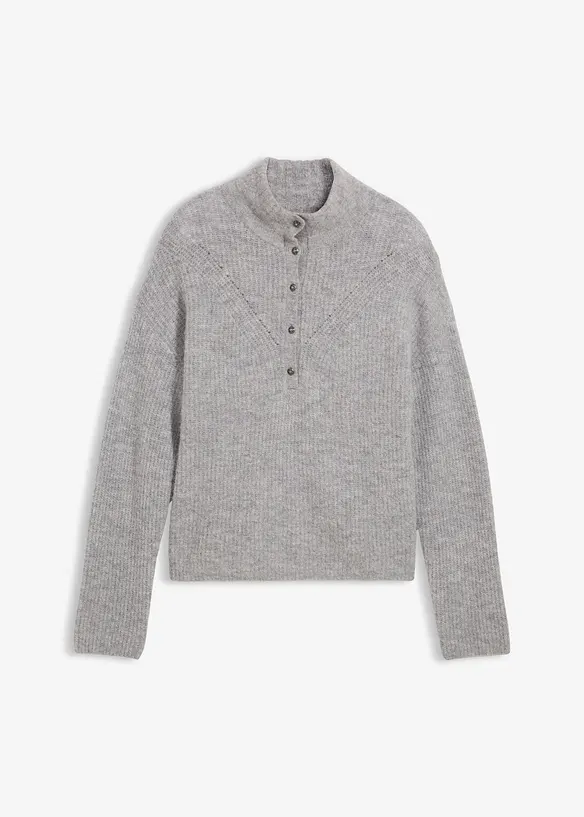 Pull oversize en mélange laine et alpaga, bonprix